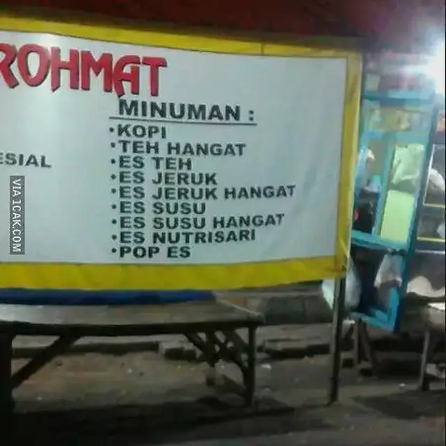 6 Daftar Menu Minuman Nyeleneh Ini Bikin Pembeli Tepuk Jidat