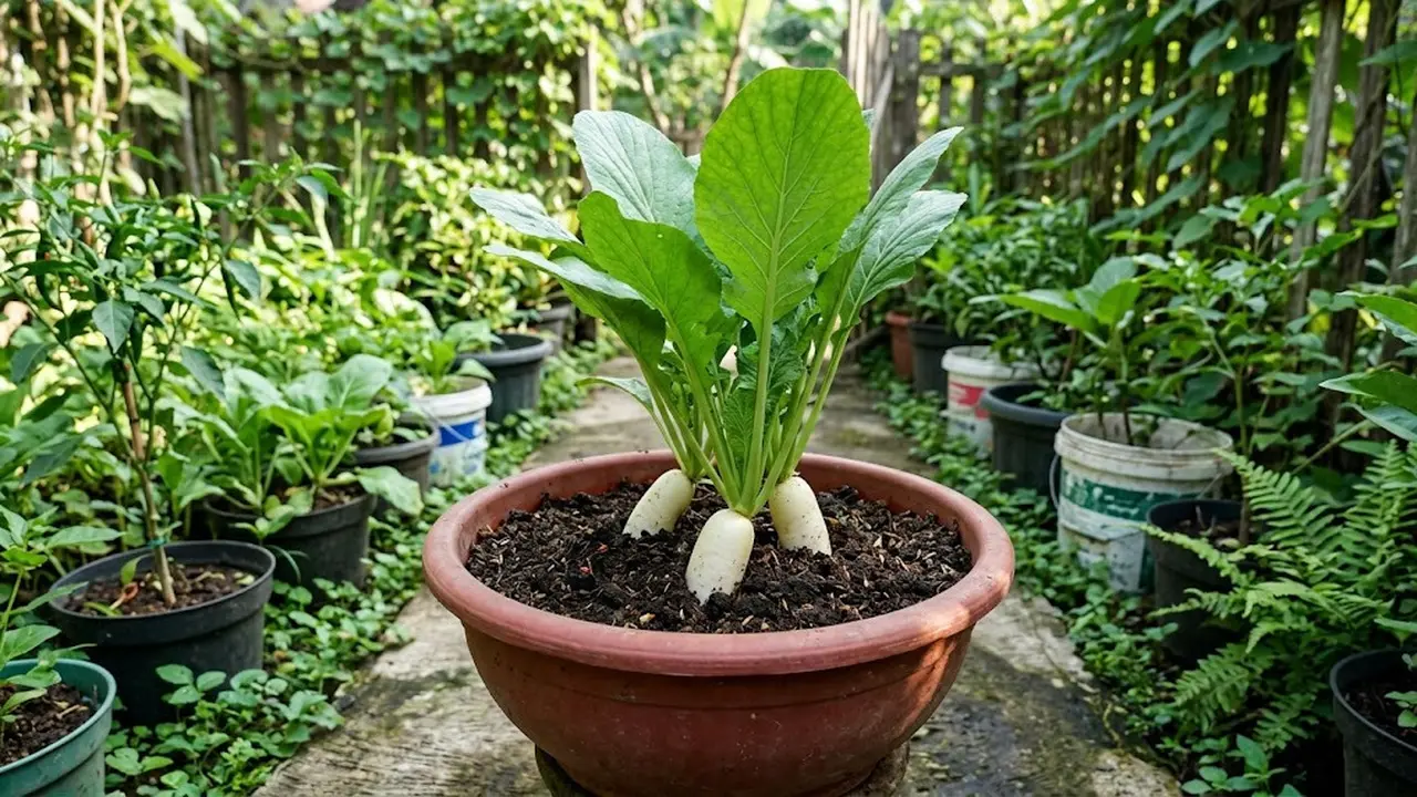 Cara Menanam Lobak di Pot