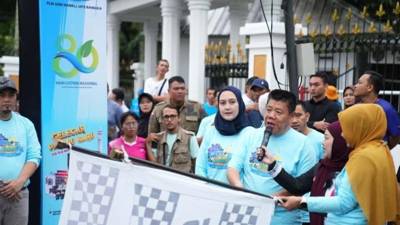 Fakta Unik HLN ke-80: Ribuan Warga Meriahkan Jalan Sehat Hari Listrik Nasional di Babel Bersama Gubernur