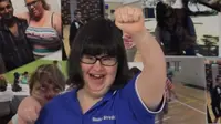 Gadis dengan Down Syndrome dan Austisme Ukir Prestasi Kerja