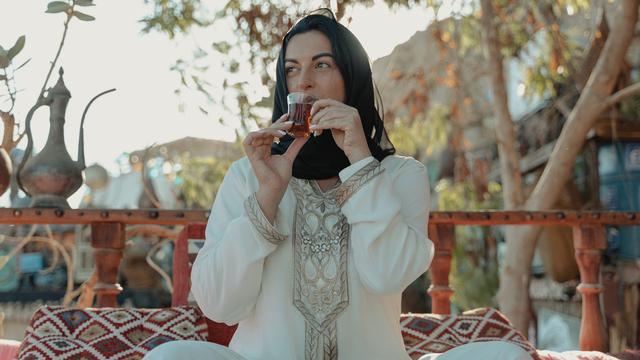 Ilustrasi muslim, puasa, buka puasa