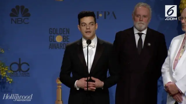 Lewat perannya sebagai Freddie Mercury di film Bohemian Rhapsody, Rami Malek berhasil memenangkan penghargaan aktor terbaik Golden Globes 2019.