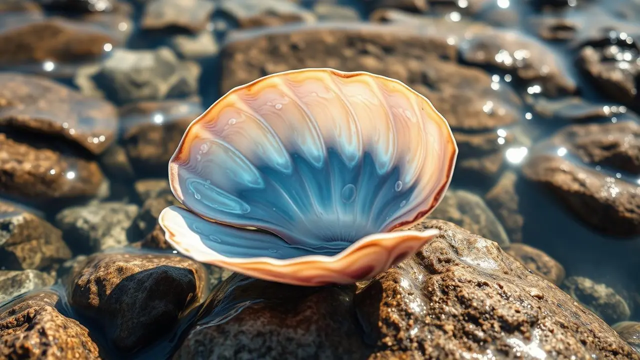 kerang bergerak (Image by AI)