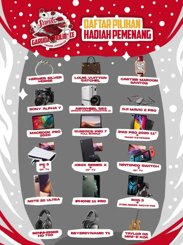 Garuda Holidace, Rezeki Tahun Baru dari Gim Online Poker Garuda
