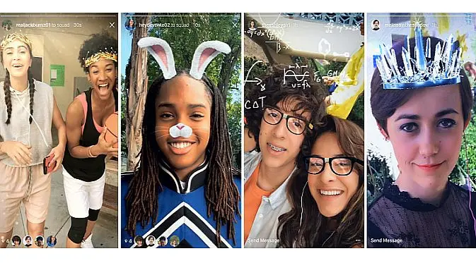 Instagram Stories kini memiliki filter wajah (Foto: Ist)