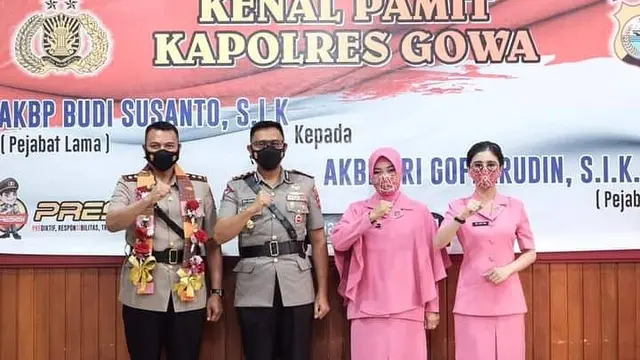 Jadi Kapolres Gowa, Ini 7 Potret Uut Permatasari Dampingi Suami Serah Terima Jabatan