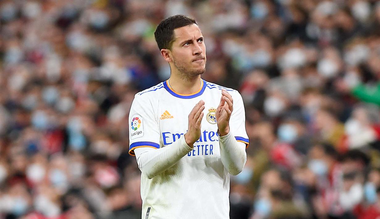 Dengan kondisinya yang terus menerus mengalami cedera, manajemen Real Madrid memutuskan untuk tidak memperpanjang kontrak Hazard di musim panas 2023 kemarin. (Ander Gillenea)