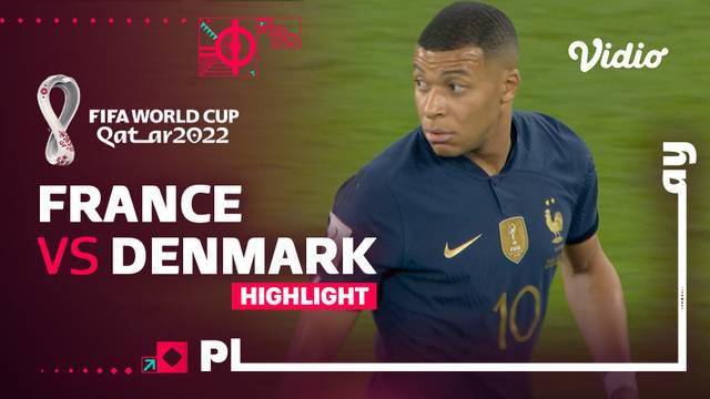 Berita video highlights Piala Dunia 2022, pertandingan antara Prancis melawan Denmark matchday kedua Grup D Piala Dunia 2022 di Stadium 974, Sabtu (26/11/2022) malam.