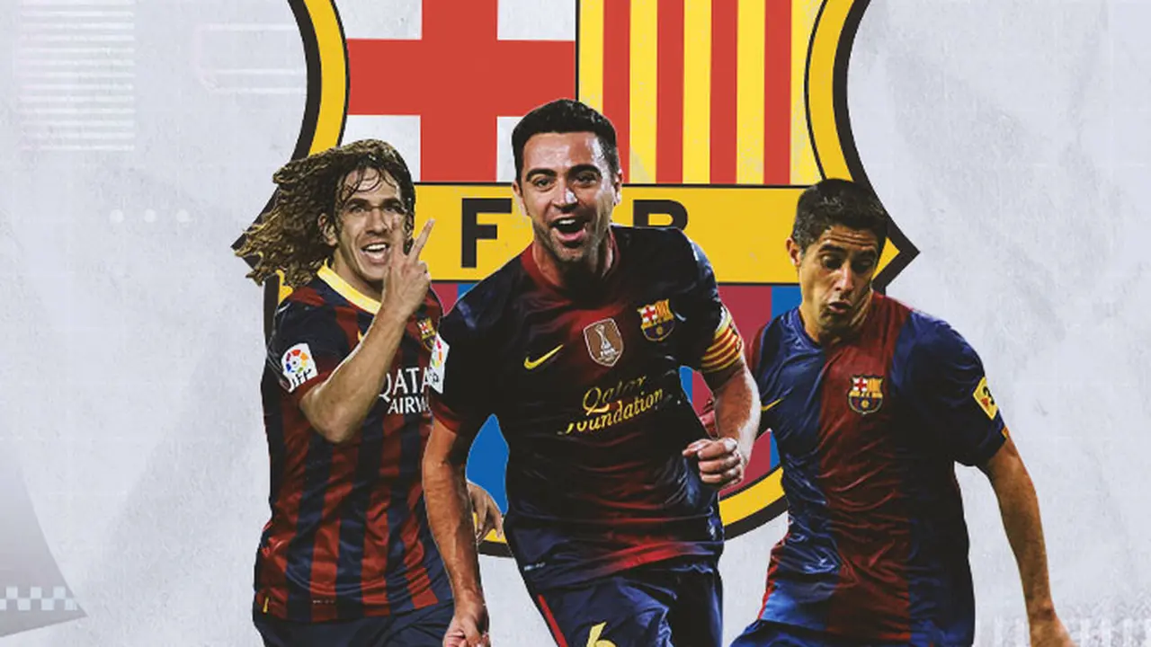 Barcelona - Carles Puyol, Xavi, Sylvinho