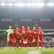 Timnas Indonesia dalam duel melawan Mozambik di FIFA Matchday di Stadion Utama Gelora Bung Karno, Jakarta, Selasa (9/6/2026). (Bola.com/Bagaskara Lazuardi)