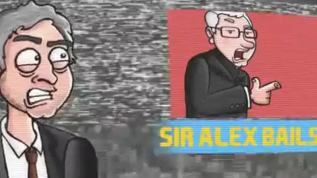 Animasi Ferguson dan Mourinho Beradu Musik Rap