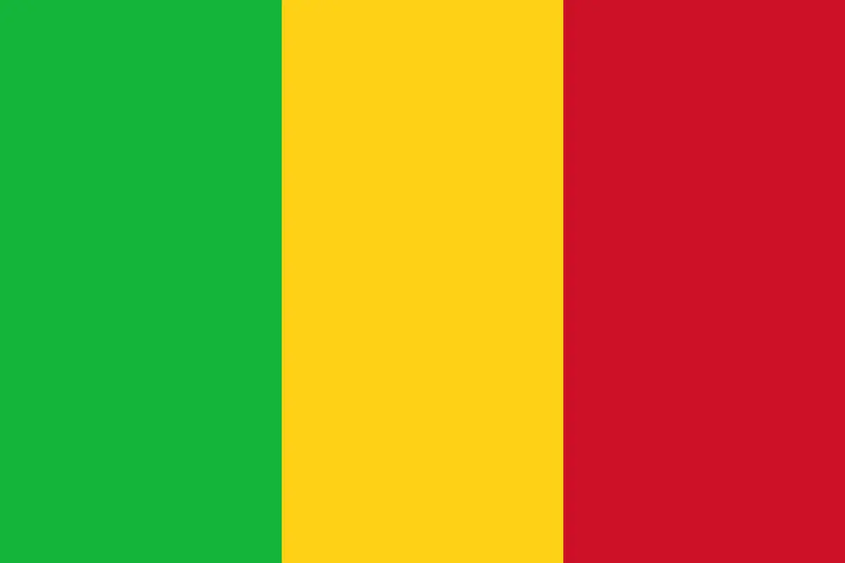 Ilustrasi bendera Mali