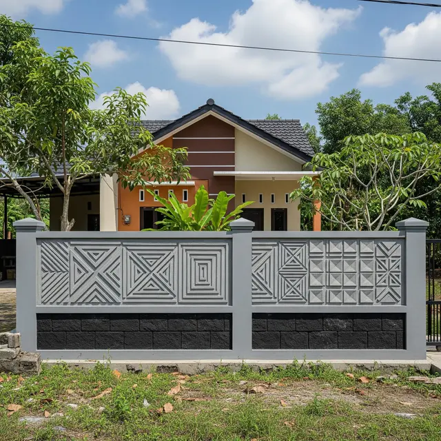 6 Model Pagar Batako Modern yang Cocok untuk Rumah Kampung dan Desa