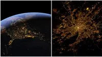 Potret bumi dari stasiun luar angkasa internasional (Sumber: Google Earth, Twitter/@astro_reid)