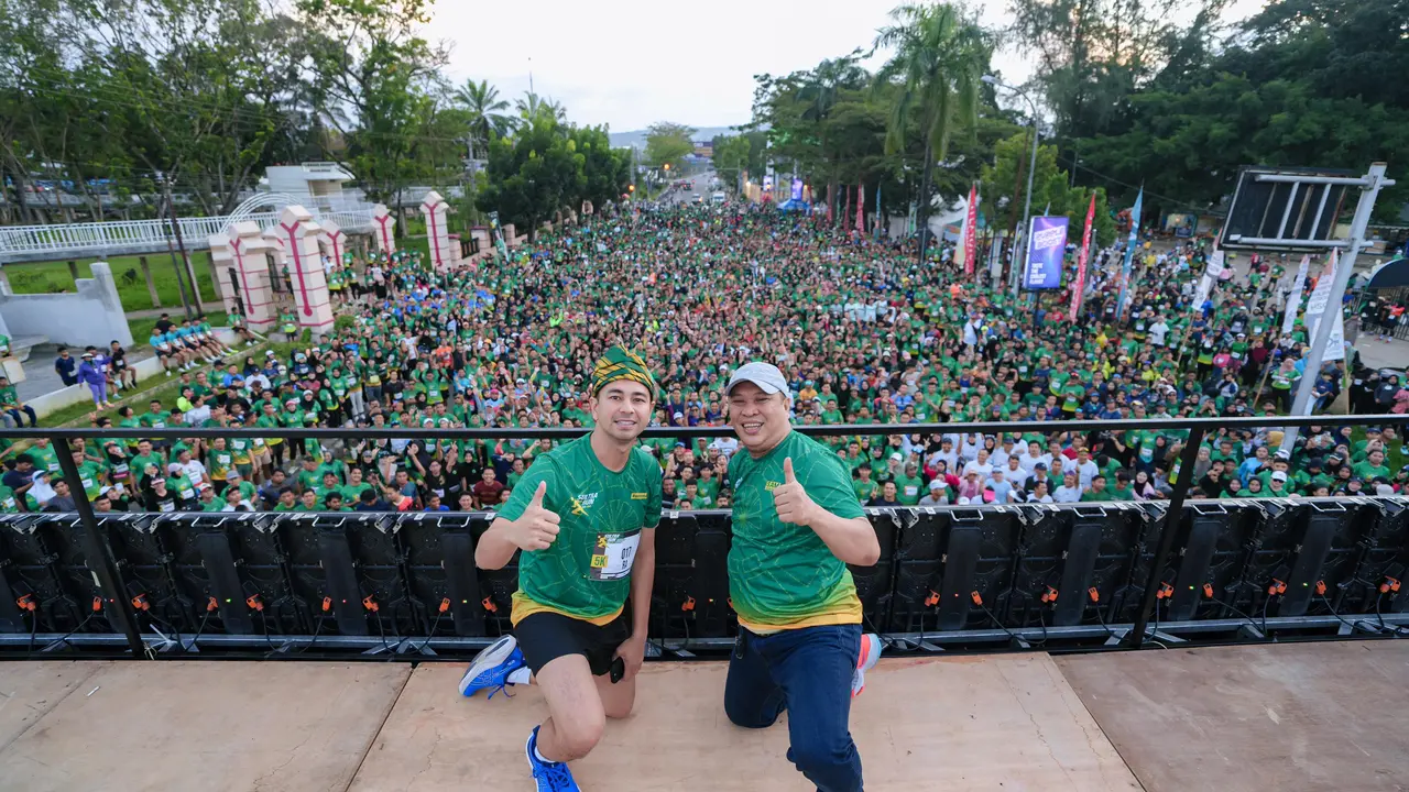 Raffi Ahmad di Sultra Run (Istimewa)