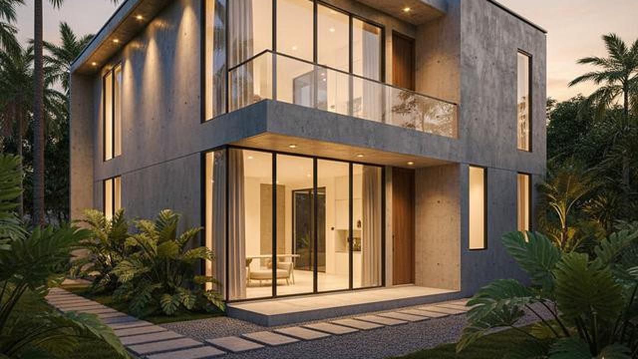 7 Gambar Rumah Minimalis Modern Kekinian dengan Aksen Beton Ekspos, Tampil Elegan Tanpa Banyak Dekorasi