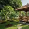 6 Model Gazebo Sederhana untuk Kebun Buah di Lahan Terbatas, Nyaman dan Fungsional