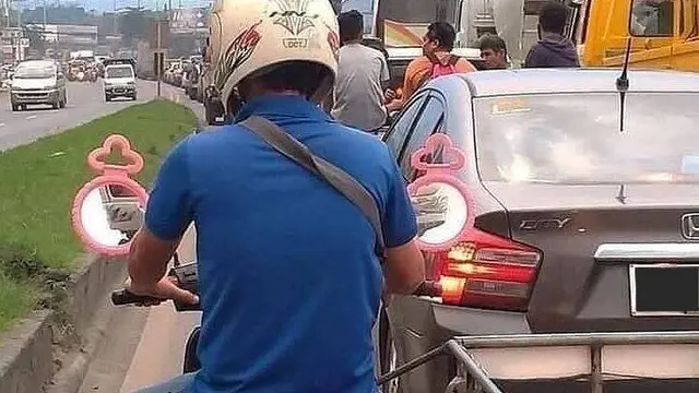 7 Potret Nyeleneh Spion Kendaraan Ini Bikin Tepuk Jidat