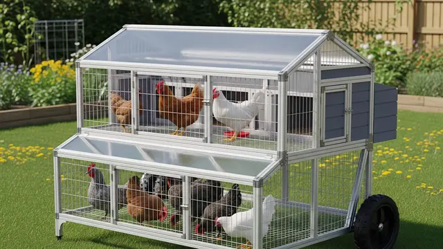 Ide Desain Kandang Ayam Vertikal Dua Tingkat Hemat Tempat