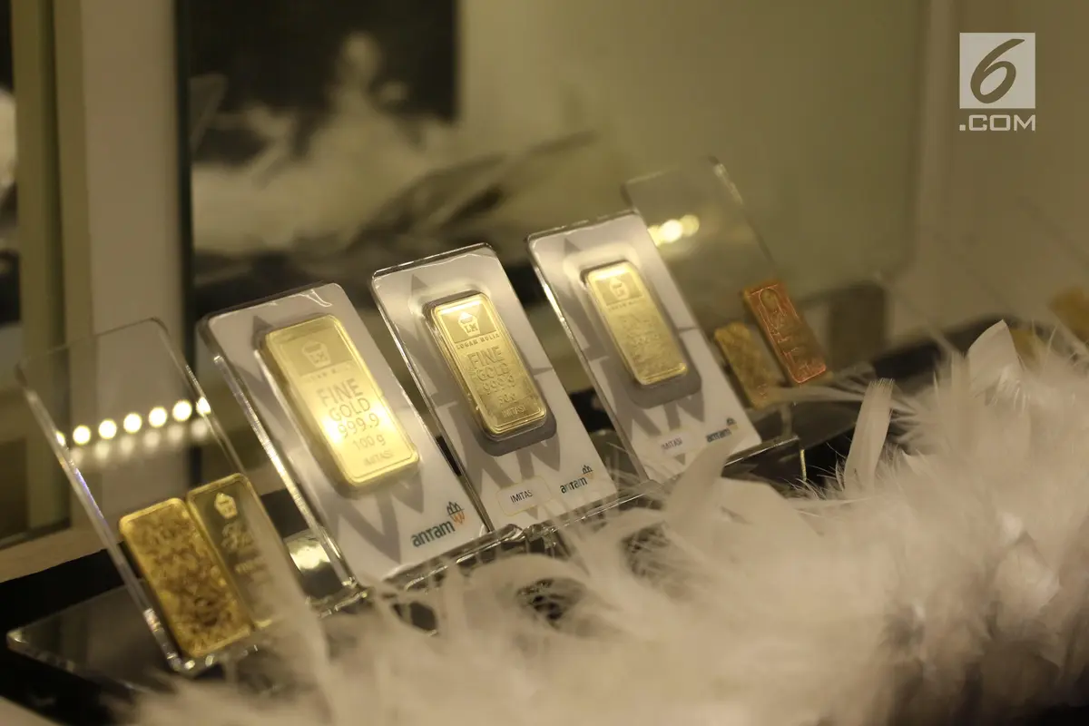 Harga Emas Antam Turun Rp 4.000 per Gram