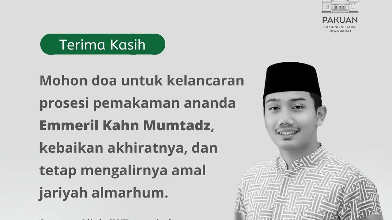 Atalia Praratya Imbau Masyarakat untuk Menyaksikan Prosesi Pemakaman Eril lewat Televisi, Radio, dan YouTube