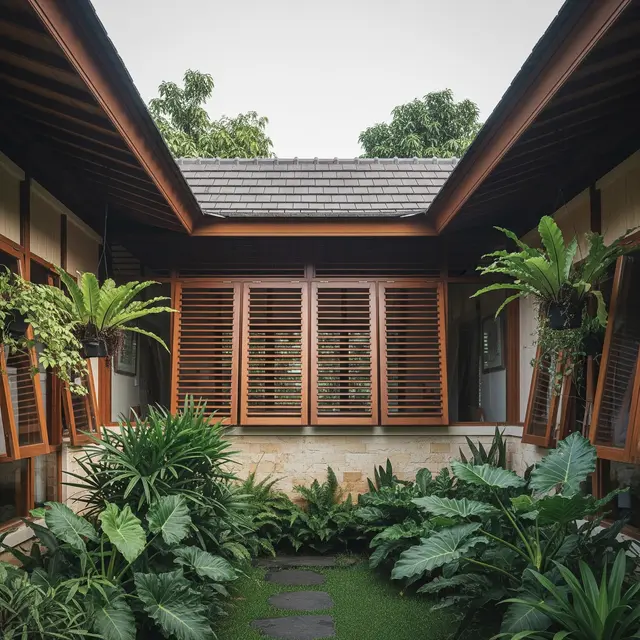 Desain Rumah dengan Jendela Jungkit