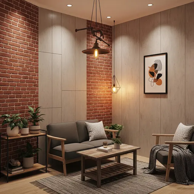 9 Ide Desain Dinding PVC Ruang Tamu, Interior Terlihat Lebih Modern dan Estetik