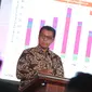 Gubernur Lemhannas Andi Widjajanto saat menjadi pembicara utama dalam acara Menangkal Disinformasi Informasi di Tahun Politik yang digelar The Asia Foundation, Lemhannas dan Katadata di Jakarta, Kamis (4/5/2023). (Ist)