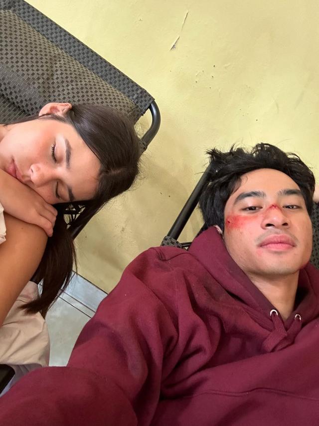 6 Potret Kedekatan Maria Theodore dan Devano Danendra di Lokasi Syuting Zona Merah