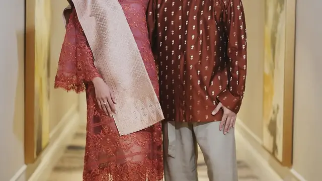 Model Kebaya Couple untuk Lebaran Ala Syahnaz dan Jeje (credit: instagram/syahnazs)