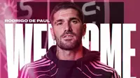 Rodrigo De Paul gabung Inter Miami dari Atletico Madrid pada musim panas 2025. (X @InterMiamiCF)