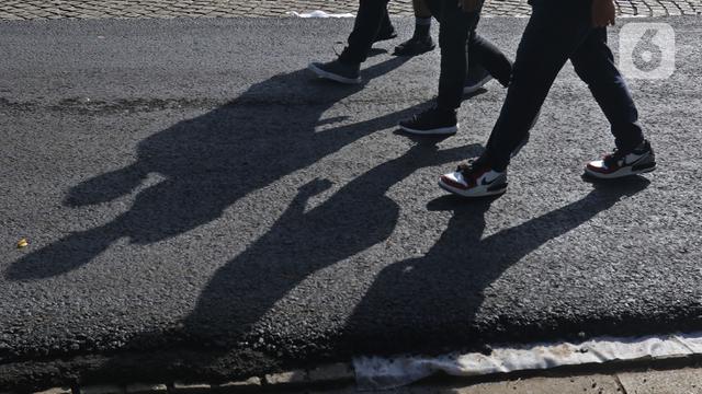 Penampakan Aspal Uji Coba Lintasan Formula E di Monas