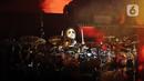 Slipknot membuka penampilan mereka di Hammersonic 2023 lewat lagu Disasterpiece, Wait and Bleed dan All Out Life. (Fimela.com/Bambang E. Ros)
