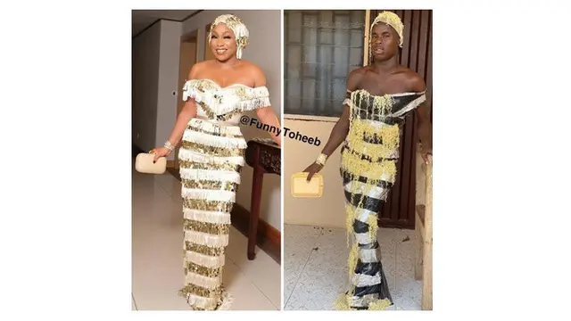 Cowok Ini Tirukan Outfit Seleb Dunia Versi Low Budget, 7 Fotonya Bikin Geli