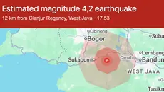 Gempa M 4,4 Guncang Cianjur Jawa Barat