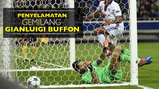 Video penyelamatan-penyelamatan gemilang kiper Gianluigi Buffon saat Juventus menang atas Lyon di Liga Champions, Selasa (18/10/2016).