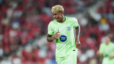 Barcelona memulai musim La Liga 2025/2026 dengan performa mengesankan. Blaugrana meraih kemenangan meyakinkan 3-0 saat berkunjung ke kandang Real Mallorca di Stadion Son Moix pada Minggu (17/8/2025) dini hari WIB. (AP Photo/Joan Mateu Parra)