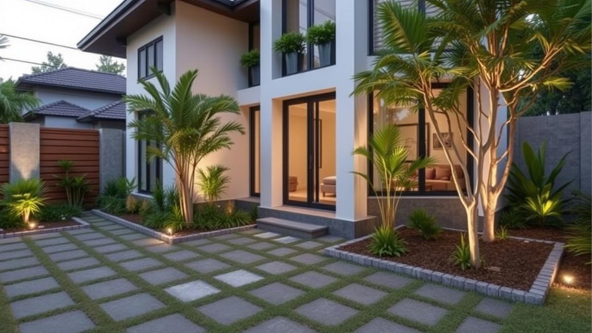 10 Inspirasi Taman Rumput Tanpa Perawatan Ribet, Cocok untuk Halaman Kecil