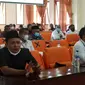 Rapat koordinasi terkait evaluasi program sembako Bantuan Sosial Pangan (BSP) atau Bantuan Pangan Non Tunai (BPNT) di Blora. (Liputan6.com/ Ahmad Adirin)