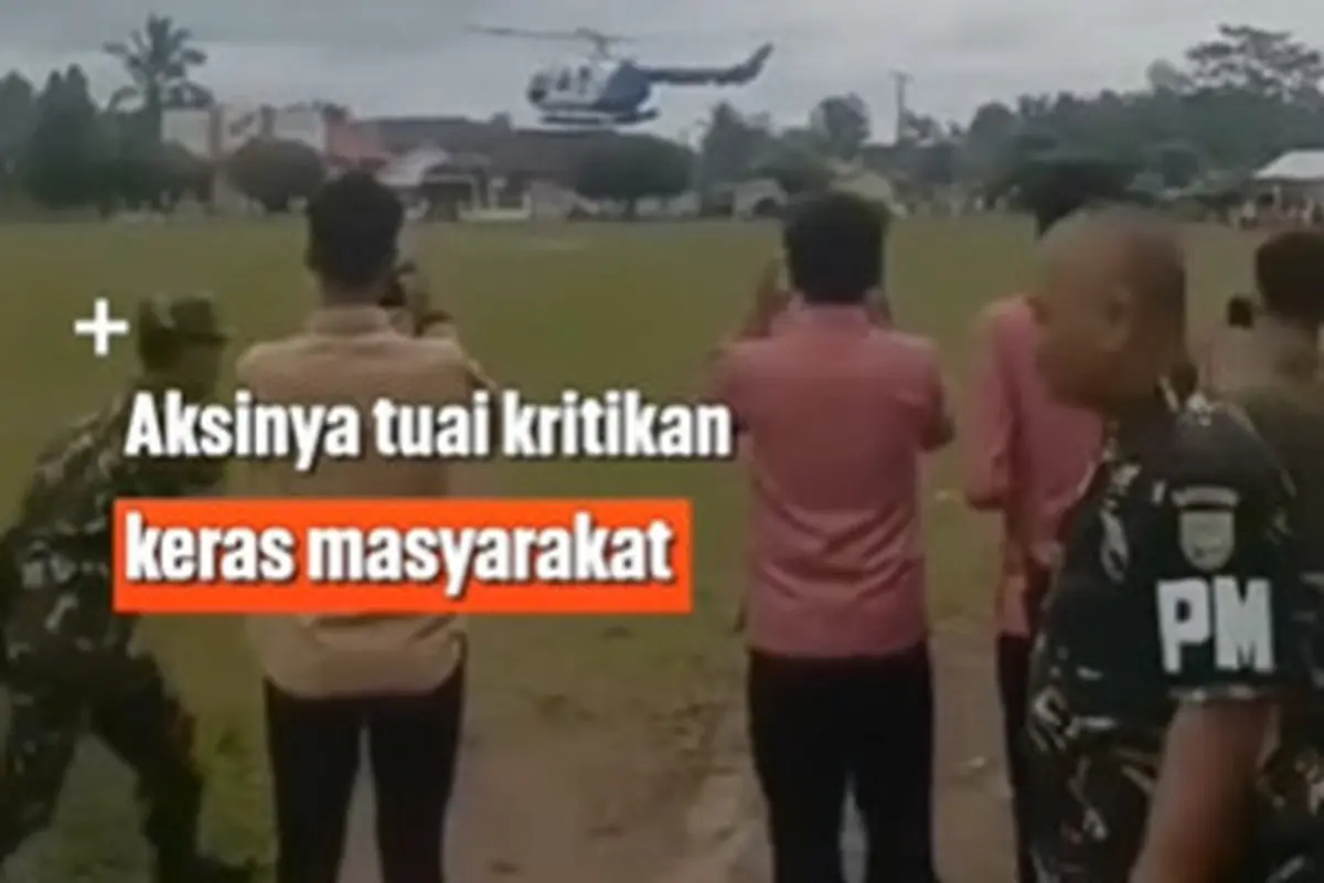 Tinjau Jalanan Rusak Lampung yang Diperbaiki Jelang Kunjungan Jokowi Naik Helikopter, Aksi Gubernur Lampung Dicibiri Warganet