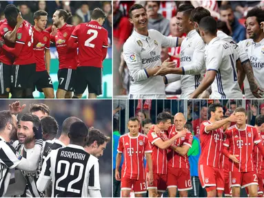 Berikut ini 10 klub sepak bola terkaya di dunia pada tahun 2018. Manchester United teratas dan Real Madrid di posisi ke dua. (Foto- foto Kolase AP, AFP dan EPA).