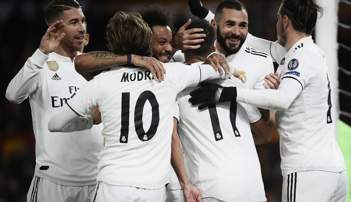 Namun presiden klub, Florentino Perez ingin merombak skuat musim depan. Hal itu dikarenakan semakin buruknya daya serang yang dimiliki klub raksasa tersebut. (AFP/Filippo Monteforte)
