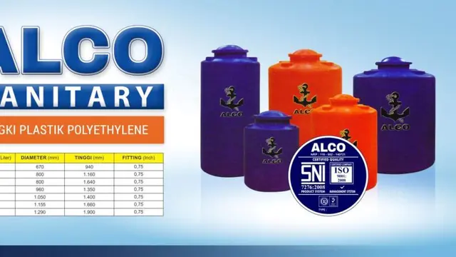 Tangki Air Alco (dok. Alco Sanitary)