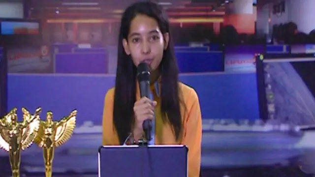 Safira Badri Pengunjung dan Peserta Presenter di Indonesia Broadcaster Expo 2013