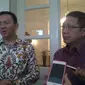 Pertemuan Menteri Lukman dan Ahok itu berlangsung selama 30 menit. (Luqman Rimadi/Liputan6.com)