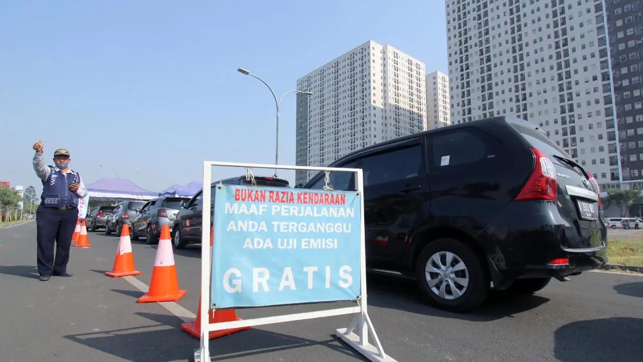 649 Kendaraan Ikut Uji Emisi Gratis di Kota Tangerang, 98 Tidak Lolos