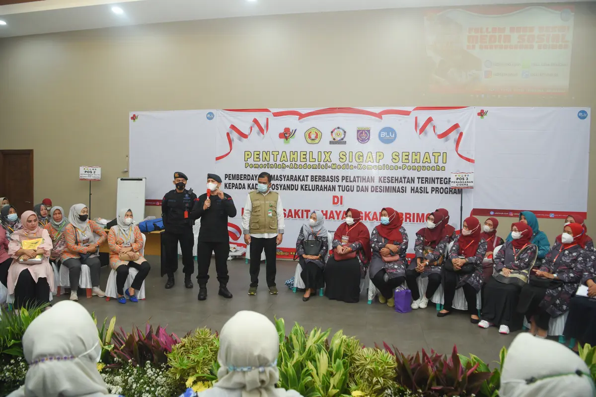 RS Bhayangkara Brimob Polri bersama UPN Veteran menggelar pelatihan kepada 350 kader posyandu untuk mengatasi masalah stunting