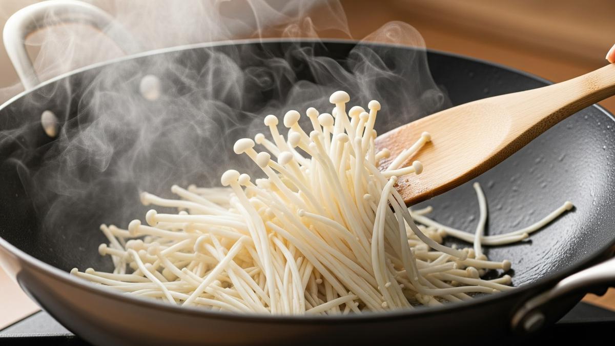 7 Trik Masak Jamur Enoki Agar Tidak Menghitam dan Layu, Tetap Renyah dan Segar