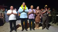 Dalam kunjungan itu, Bupati Pulau Taliabu Aliong Mus menyambut kedatangan Kepala Kajati Maluku Utara Budi Hartawan Panjaitan/Istimewa.