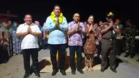 Bupati Aliong Mus Sambut Kedatangan Kajati Maluku Utara di Pulau Taliabu